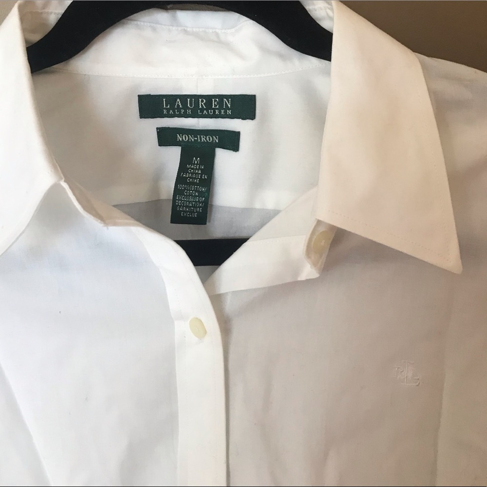 Ralph Lauren non iron white button down